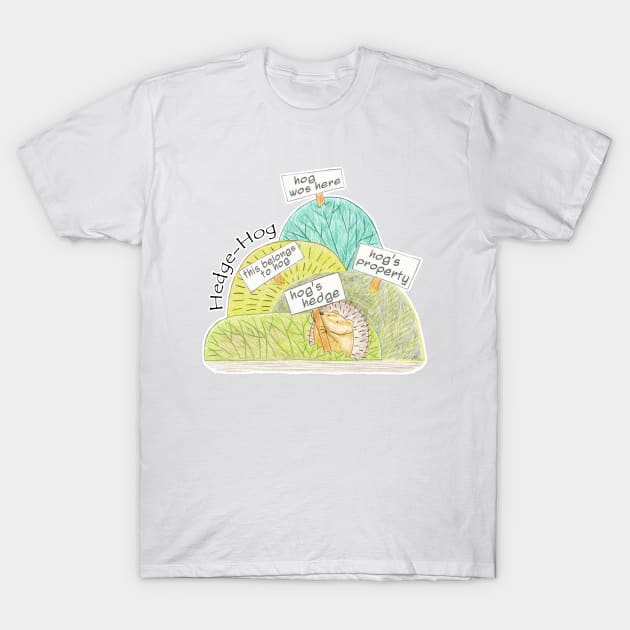 A Hog's Life - Hedge-Hog T-Shirt by shiro